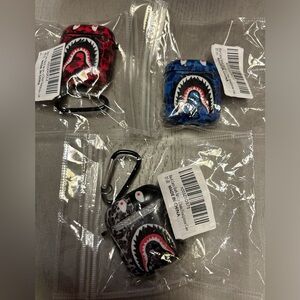 (Bundle of 3) Airpods 1 & 2 Case Covers Shark Mouth Camo Design for Airpod 1 & 2